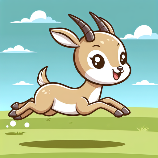 Galloping Gazelle Paint By Diamond
