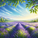 Lavender Fields In Bloom Paint By Diamonds Kits