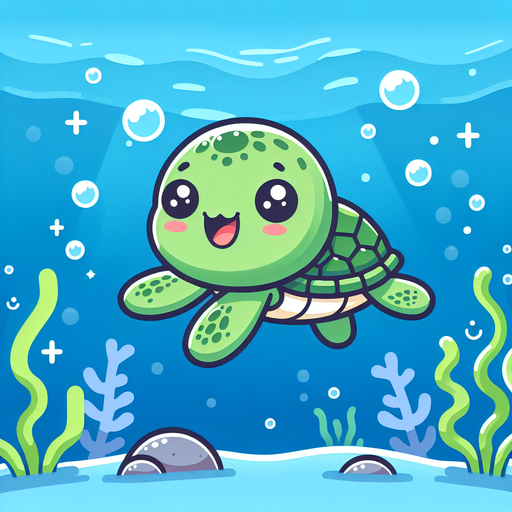Sweet Baby Turtle Paint By Diamond