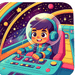 Galactic Starship Pilot Painting By Diamonds Kit