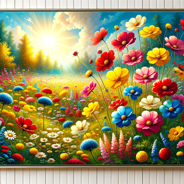 Exquisite Wildflower Meadow Paint By Diamonds Art