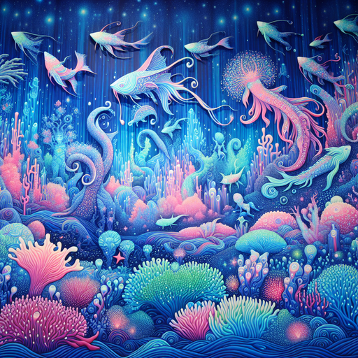 Fantasy Ocean Realm Painting By Diamonds Kit