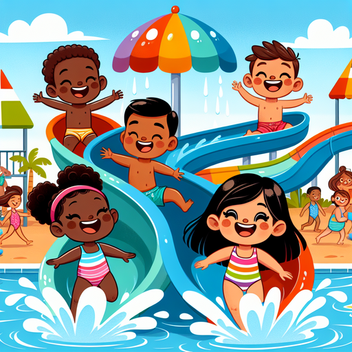 Whimsical Water Park Adventure Paint By Diamond