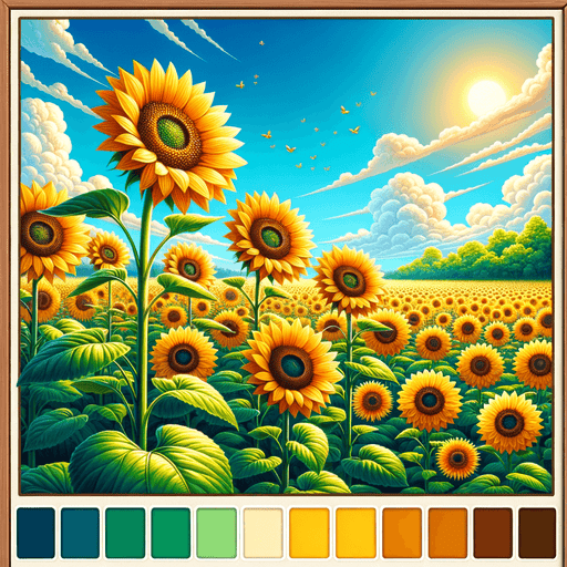 Beautiful Sunflower Field Diamonded Painting Kits