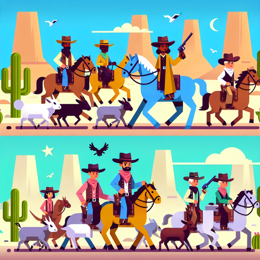Wild West Cattle Drive DIY Paint By Diamonds