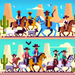 Wild West Cattle Drive DIY Paint By Diamonds