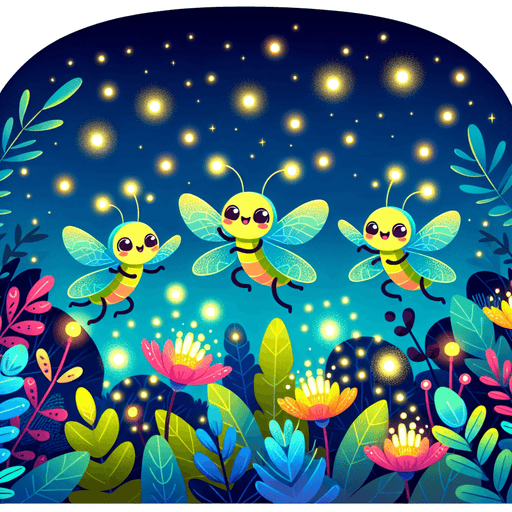 Friendly Fireflies Paint By Color