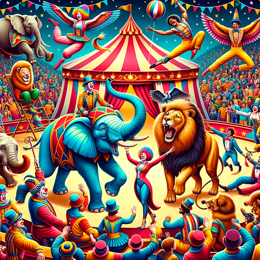 Cheerful Circus Fun Painting Diamond Kit