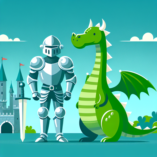 Knight And The Dragon Tale Diamond Painting