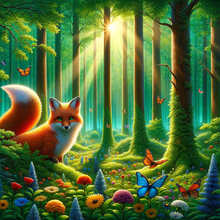 Mystical Forest Adventure 5D DIY Paint By Diamond Kit