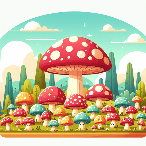 Gigantic Toadstools Painting By Diamonds Kit