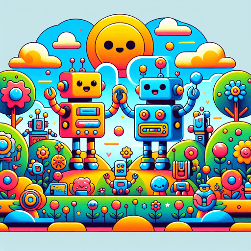 Whimsical Robot Playtime Paint By Diamonds