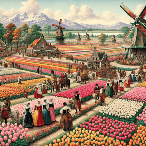 Tulip Time Festival - Netherlands Diamond Painting