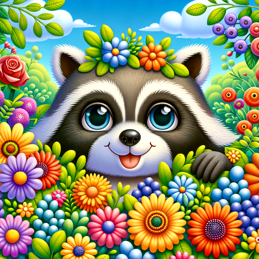 Curious Raccoon Explorer Paint By Diamonds