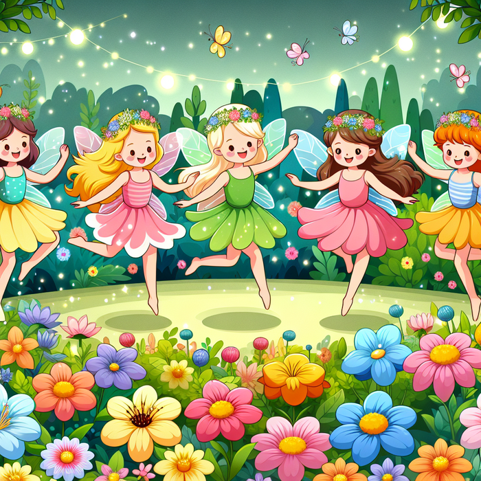 Garden Fairies' Blossom Ball Paint By Diamonds Art