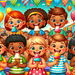 Colorful Ice Cream Festival Paint By Diamonds Art