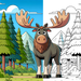 Magical Moose Diamonded Painting Kits