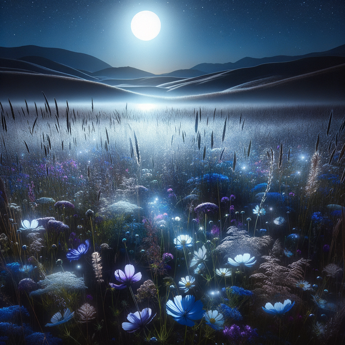 Mystical Moonlit Meadow 5D DIY Paint By Diamond Kit