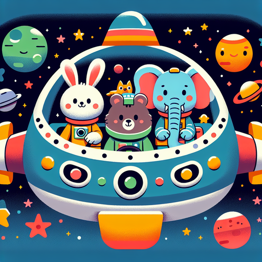 Outer Space Animal Explorers Paint By Diamonds Art