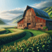 Charming Rustic Barn Paint By Diamonds Art