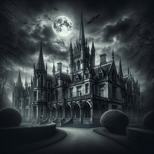 Gothic Mansion Mystery Paint By Color