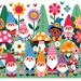 Gnome Garden Party Paint By Diamonds Art