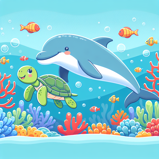 Cute Creatures Of The Ocean Diamond Painting