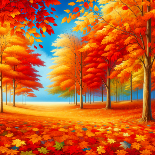 Breezy Autumn Day Paint By Diamonds Art