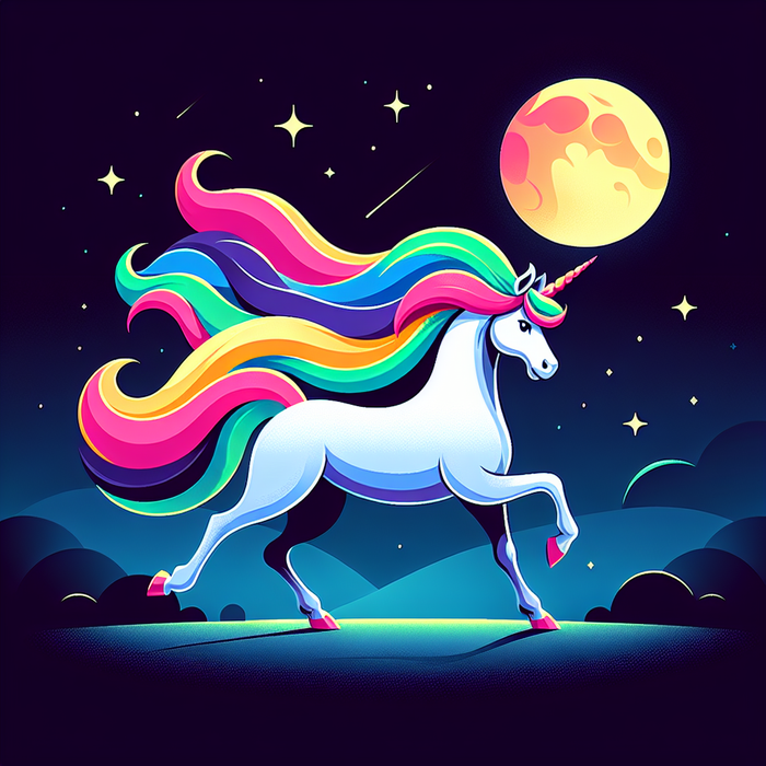 Moonlit Magic Unicorn DIY Paint By Diamonds