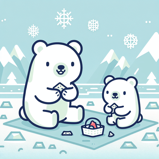 Polar Bear Picnic Diamonded Painting Kits