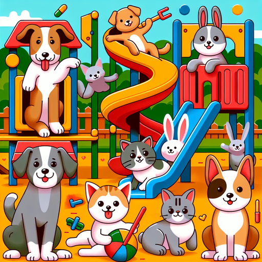 The Playful Playground Pals Diamonded Painting Kits