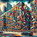 Dynamic Street Art Scene Diamonded Painting Kits