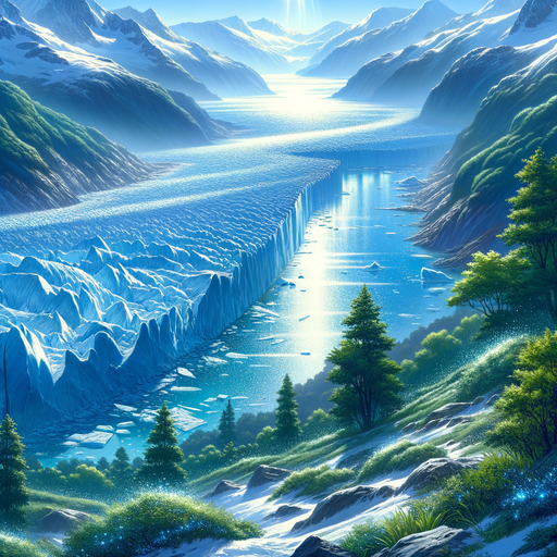 Glistening Glacier Wonders Diamonded Painting Kits