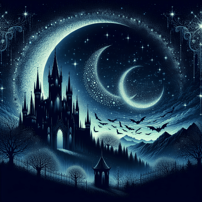 Gothic Moonlit Night Diamonded Painting Kits