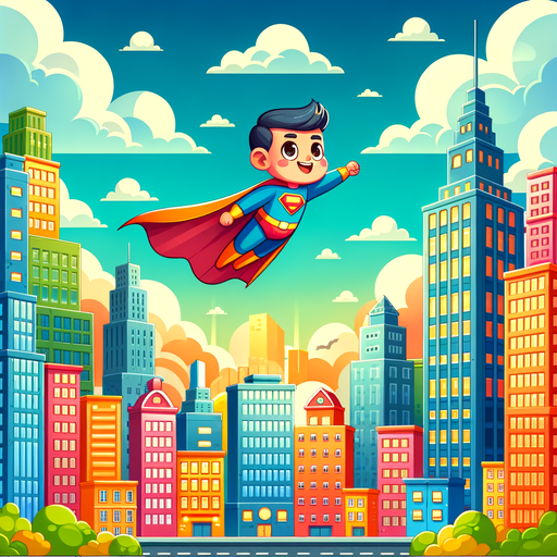 Superhero Cityscape Diamond Painting