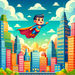 Superhero Cityscape Diamond Painting