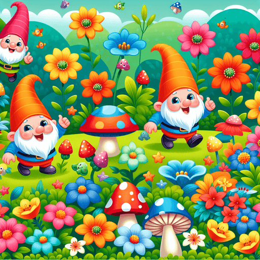 Friendly Garden Gnomes Paint By Diamonds Kits