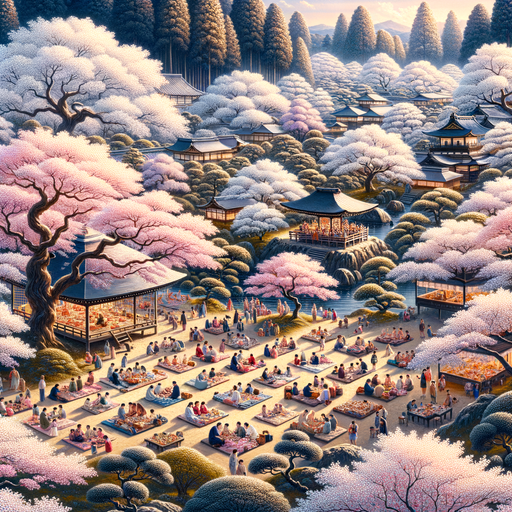 Hanami Cherry Blossom Festival - Kyoto Paint By Diamonds Kits