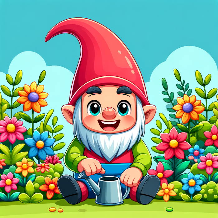 Gigantic Garden Gnome DIY Paint By Diamonds