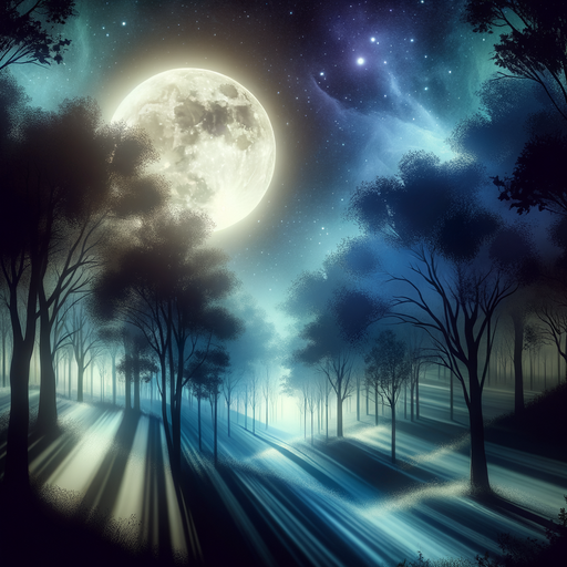 Mystic Woodland Night Diamond Painting