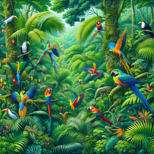 Tropical Jungle Vibes Painting Diamond Kit