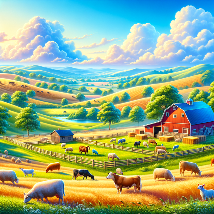 Sunny Farm Life Paint By Color