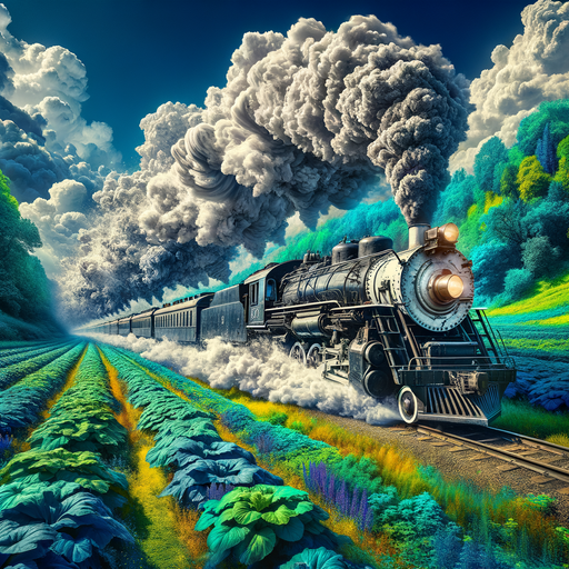 Express Train Adventure Painting Diamond Kit