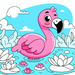 Fancy Flamingo Diamonded Painting Kits