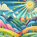 Magical Mountain Landscape Paint By Diamonds Kits