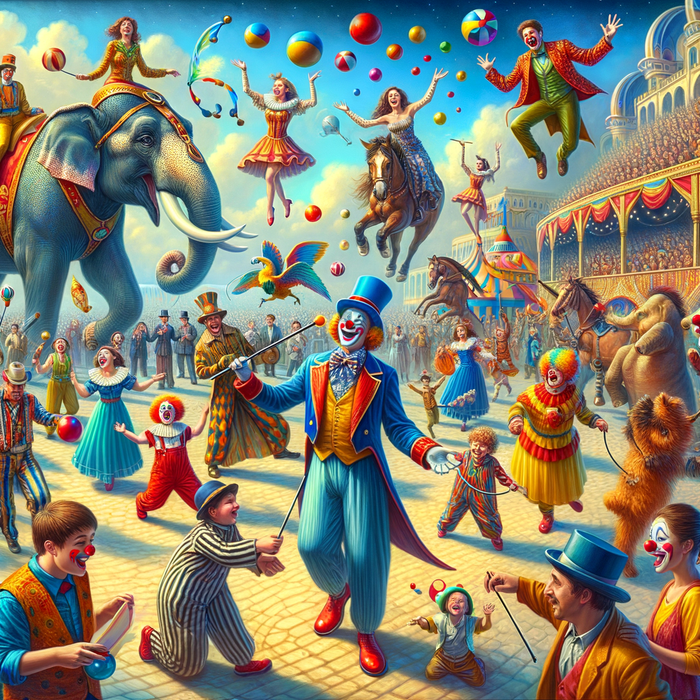 Joyful Circus Parade Paint By Color