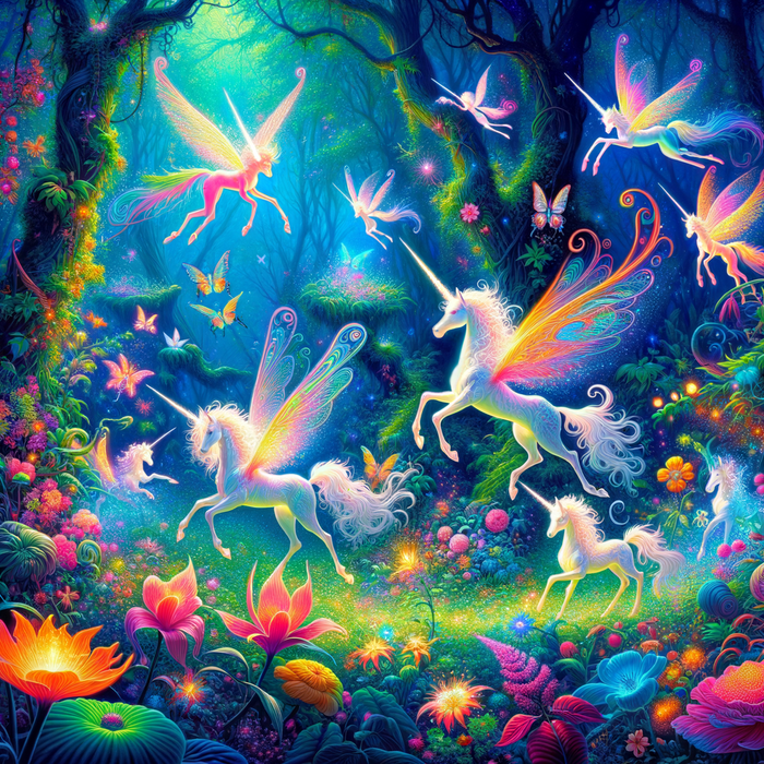 Magical Forest Escape Painting By Diamonds Kit