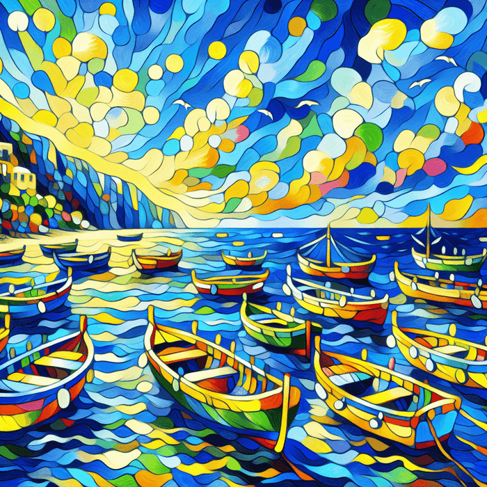 Whimsical Seascape Paint By Color