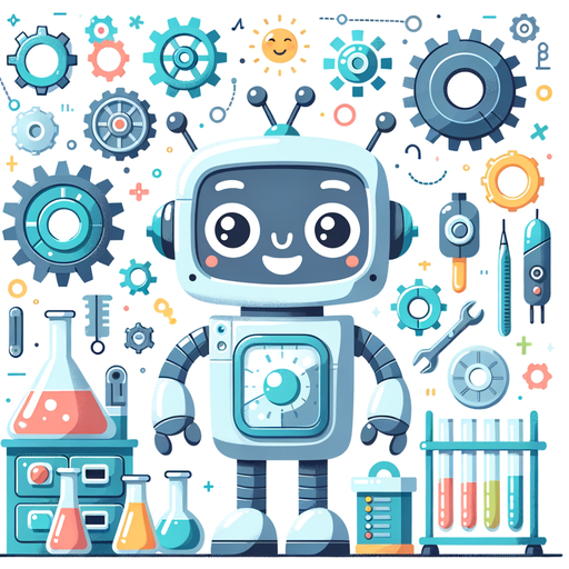 Robot's Science Lab Paint By Color