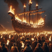 Up Helly Aa Fire Festival - Lerwick Paint By Diamonds Kits